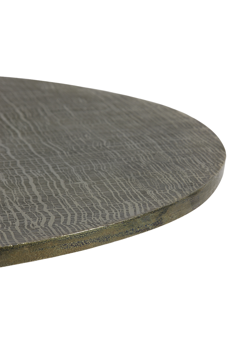Couchtisch Ø76×36 cm RICKERD antik Bronze