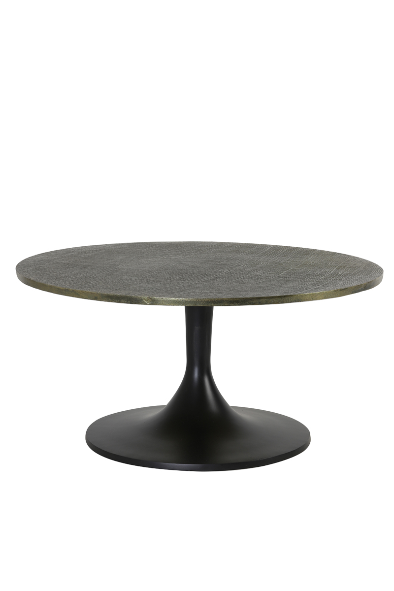 Couchtisch Ø76×36 cm RICKERD antik Bronze