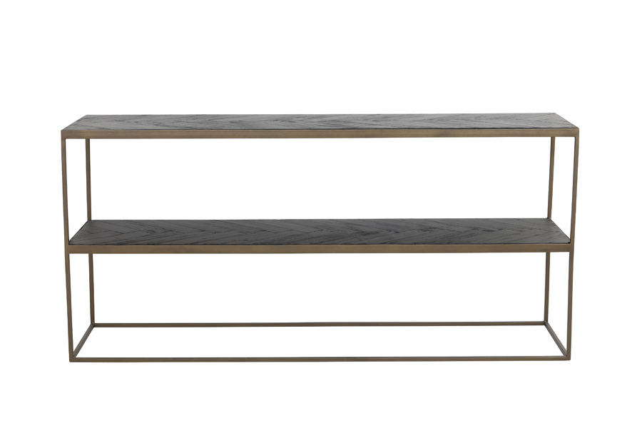 Hallentisch CHISA braun – schwarz