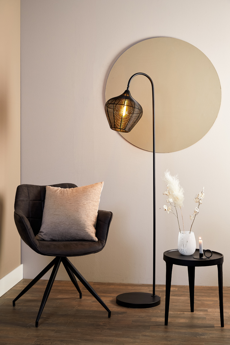 Stehlampe ALVARO mattschwarz