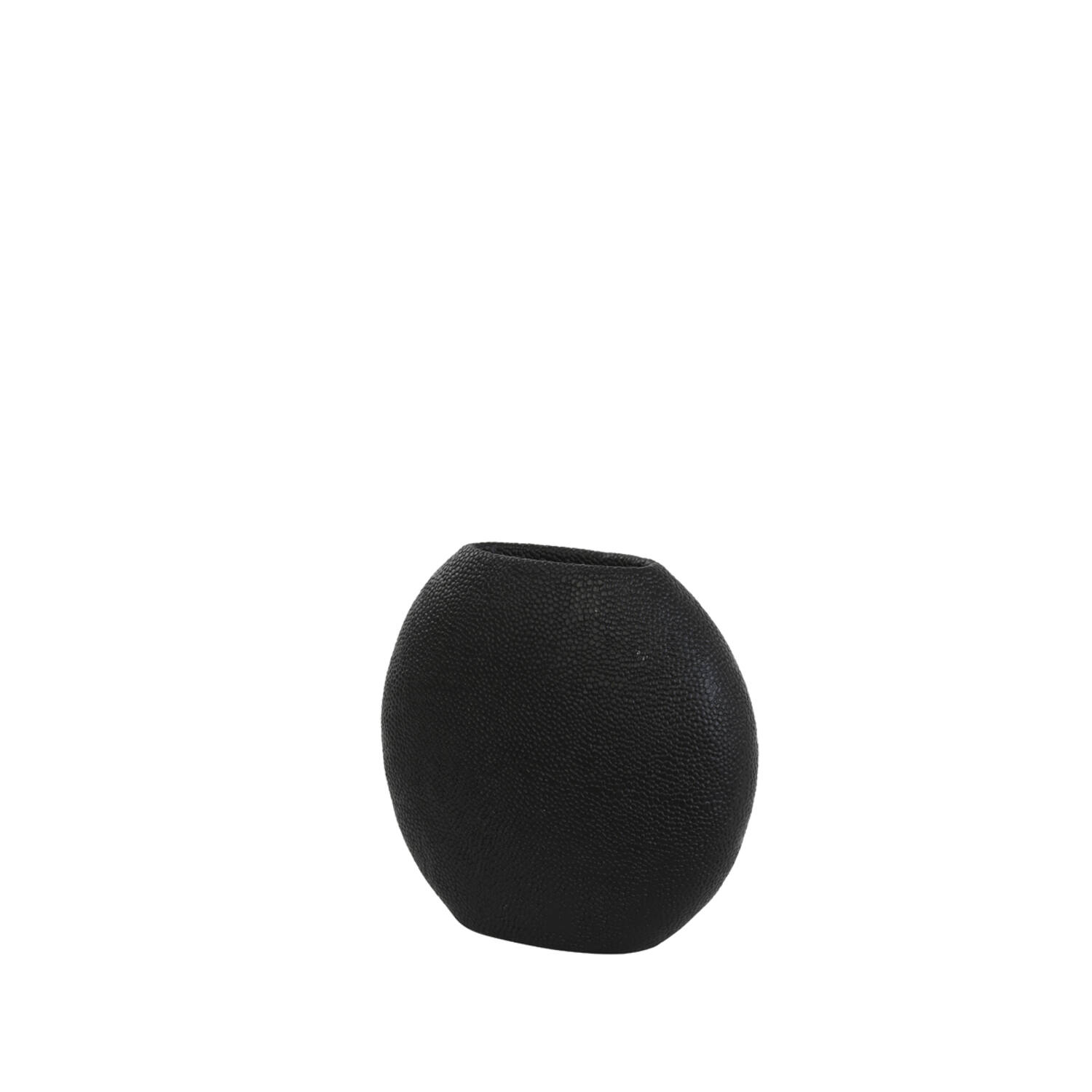 Vase deko RAYSKIN mattschwarz