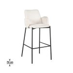 Barstuhl Joni - Samt Beige