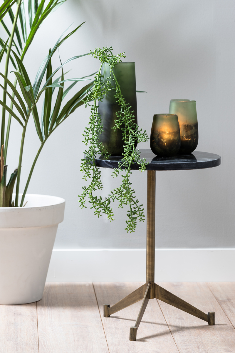 Beistelltisch  LOMELO schwarz antik Bronze