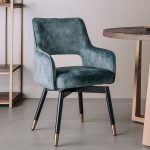 Armlehnstuhl Lenno Drehbar Adore Graublau