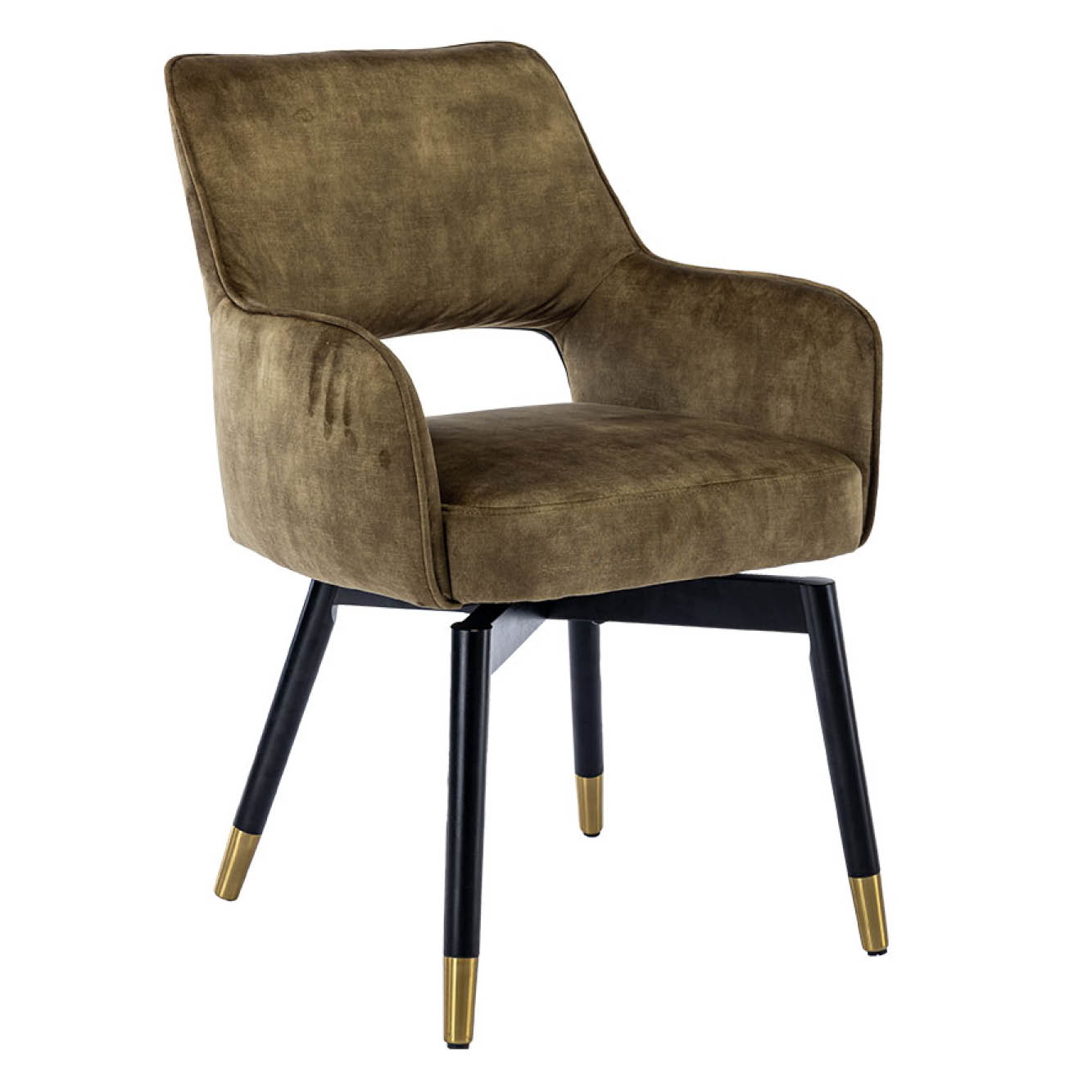 Armlehnstuhl Lenno Drehbar Adore  Waldgrün