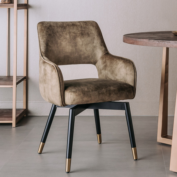 Armlehnstuhl Lenno Drehbar Adore  Waldgrün