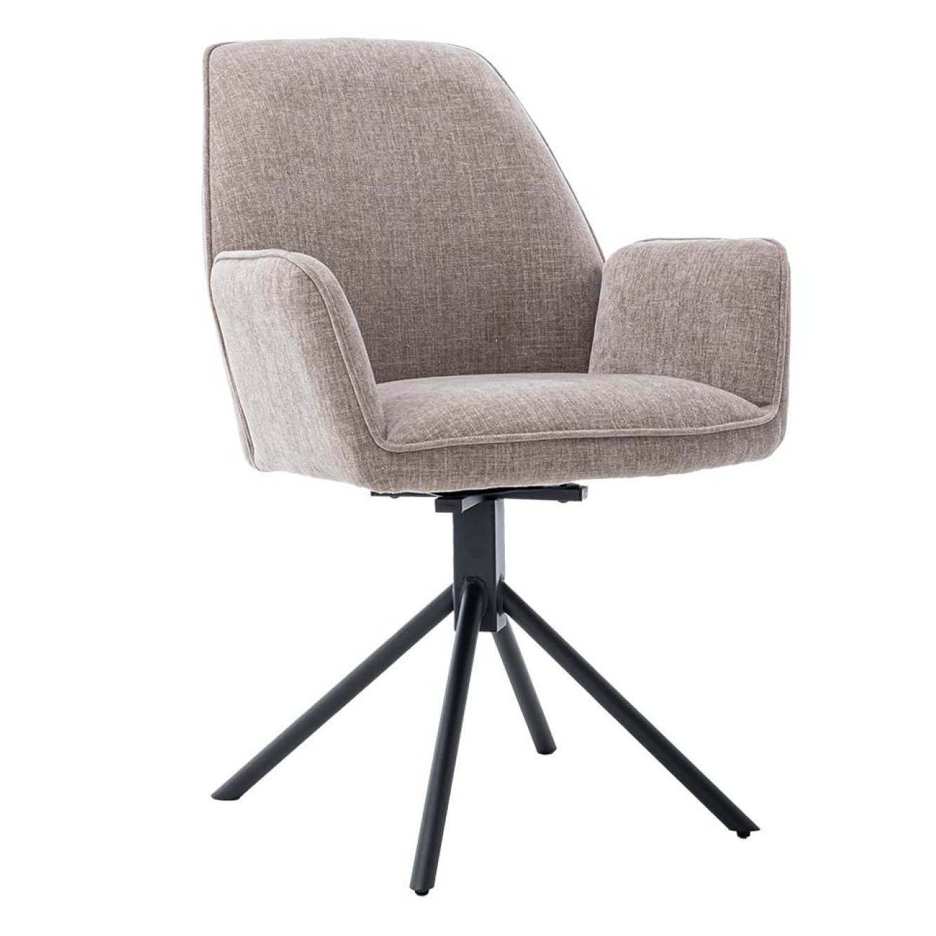 Armstoel Amaro Draaibaar Nature Beige Grey