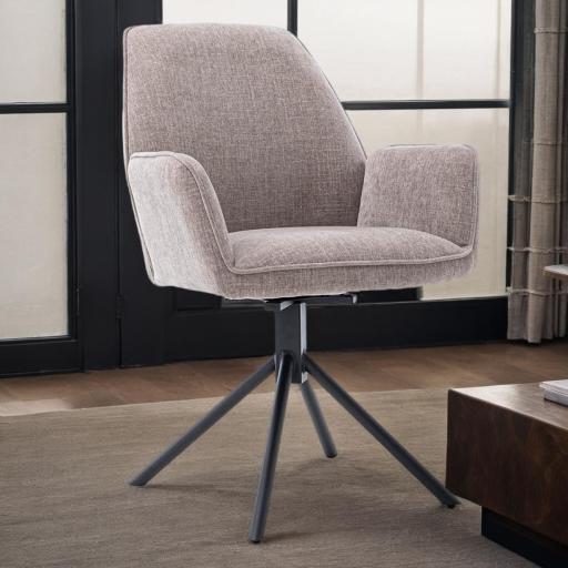 Armstoel Amaro Draaibaar Nature Beige Grey