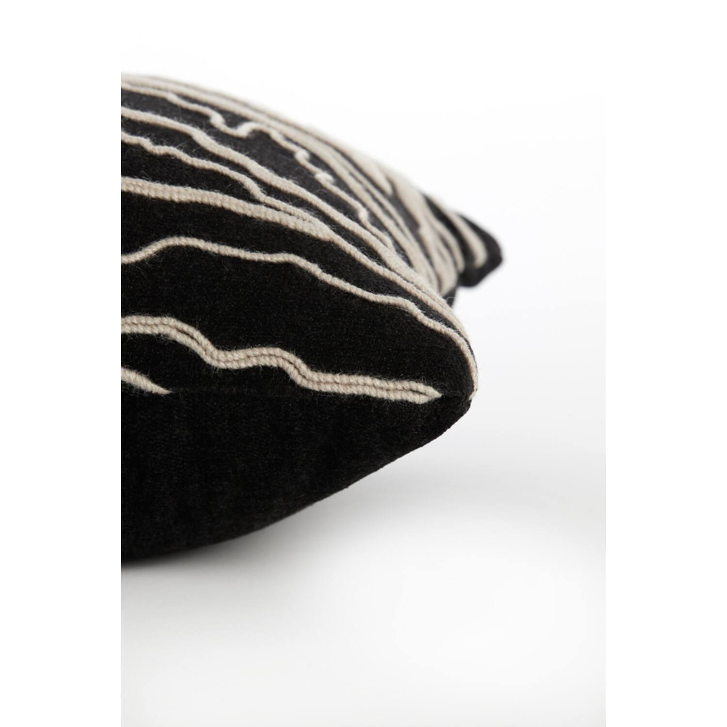 Dekokissen Castro Schwarz Beige