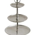 Etagere 3 Schichten Ø30x35 cm ODDA roh nickel