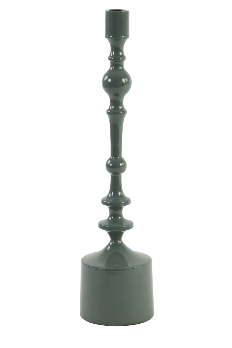 Kerzenleuchter Ø10×42 cm SHEVA glänzend olivgrün