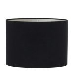Lampenschirm oval VELOURS schwarz - taupe