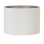 Lampenschirm rund VELOURS off white