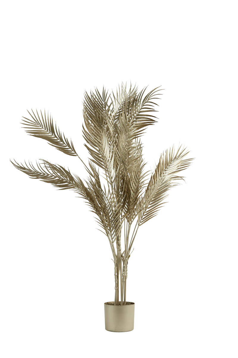 Ornament im Topf PALMTREE hellgold