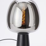 Tischlampe MAYSONY mattschwarz - rauch