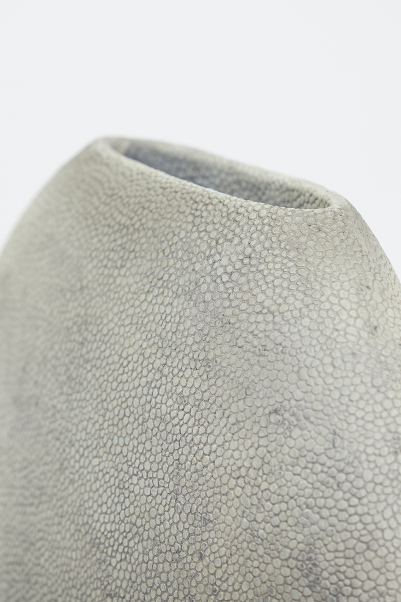 Vase deko RAYSKIN grau