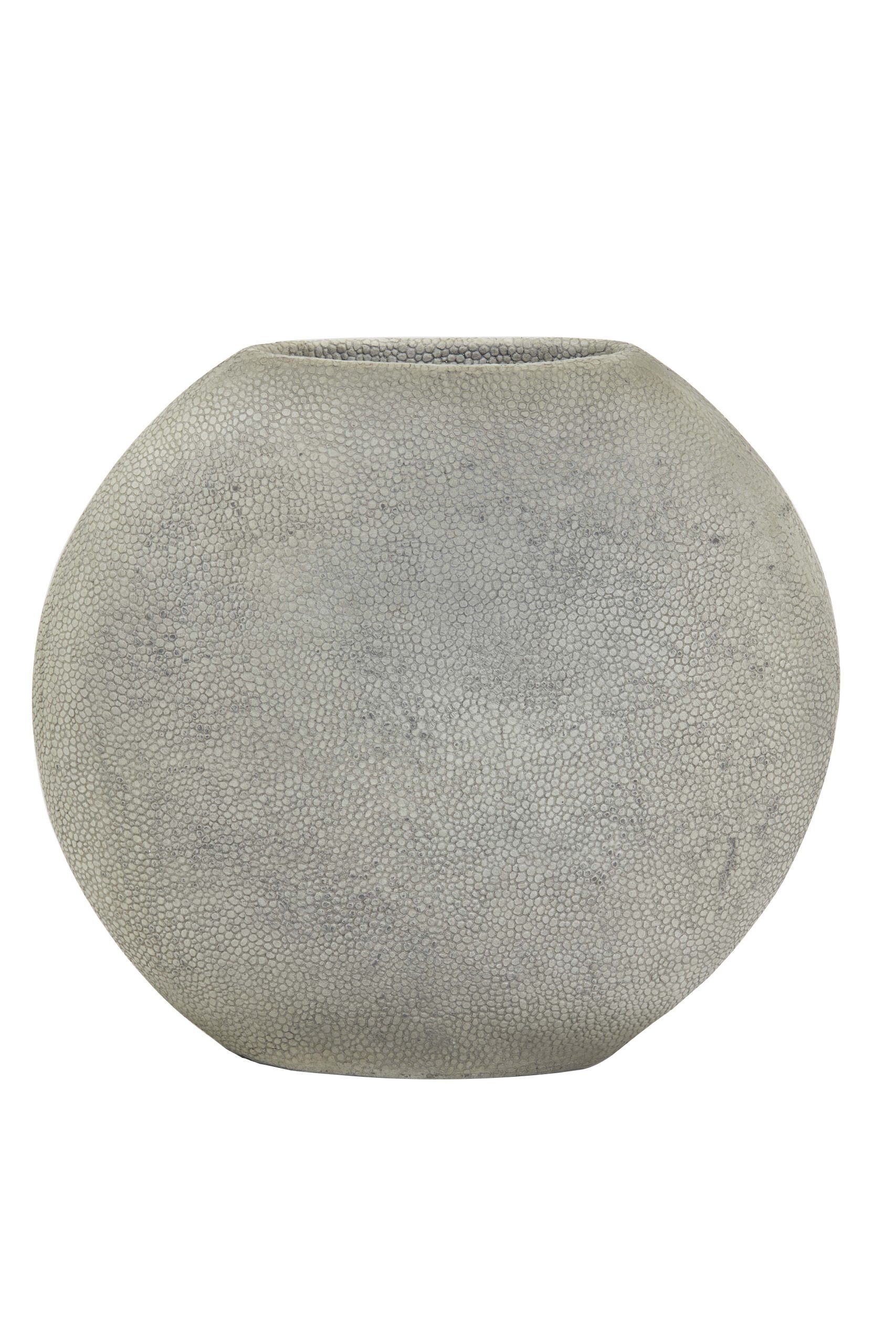 Vase deko RAYSKIN grau
