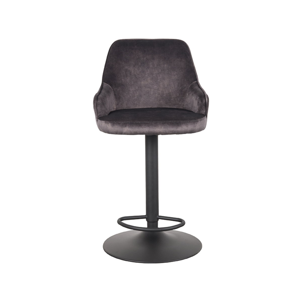 Barstuhl Fender Velours Anthrazit