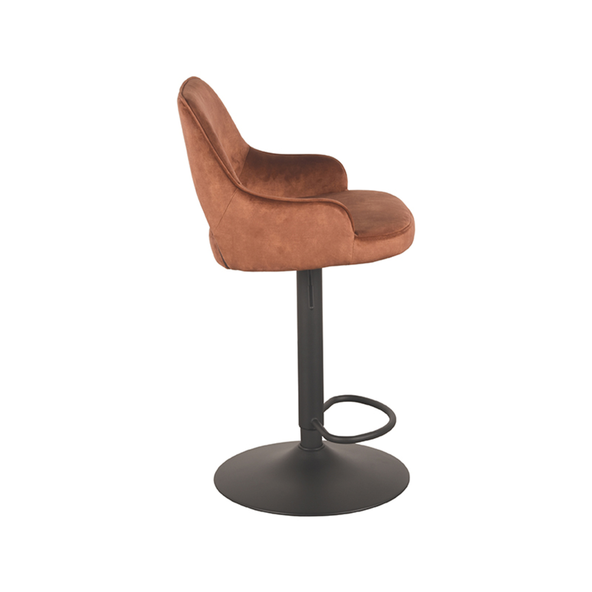 Barstuhl Fer Velours Rust