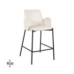 Barstuhl Joni - Wildleder Creme