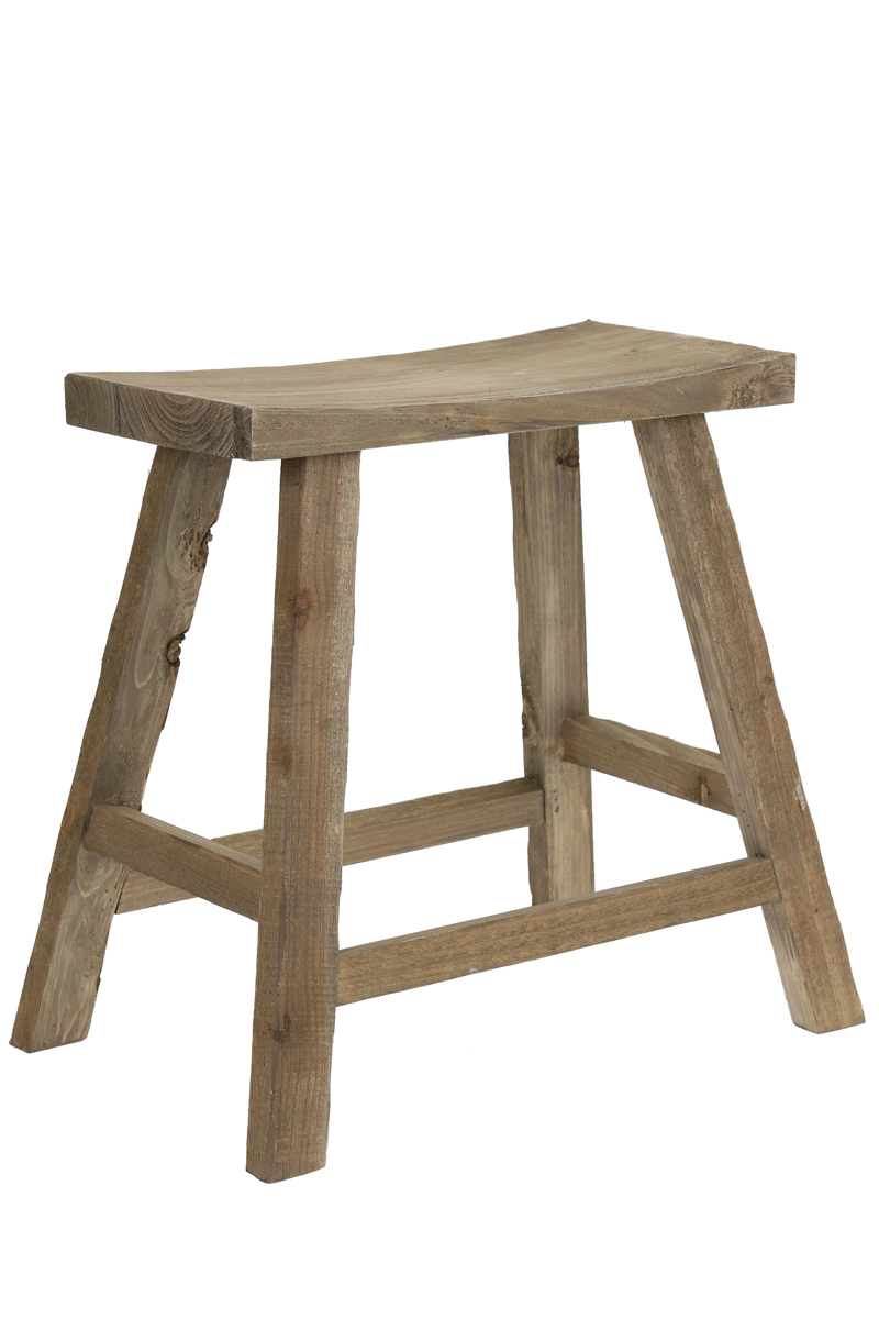 Hocker 47x24x50 cm SANZA Holz natural