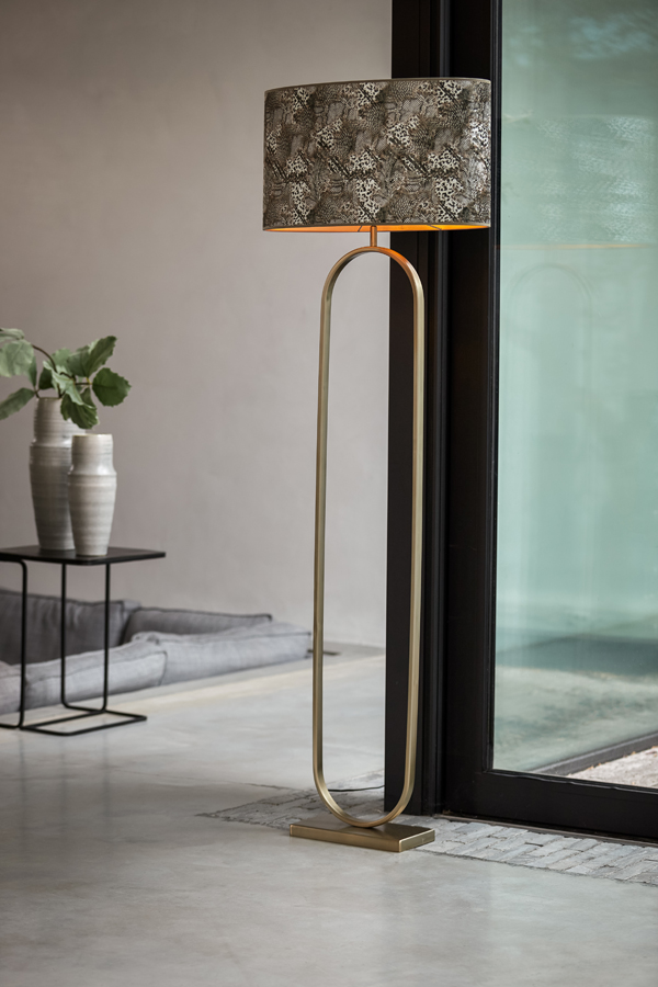 Stehlampe JAMIRI hell gold