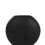 Vase deko RAYSKIN mattschwarz