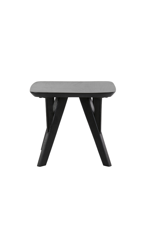 Beistelltisch 44x44x36 cm QUENZA Akazienholz matt schwarz