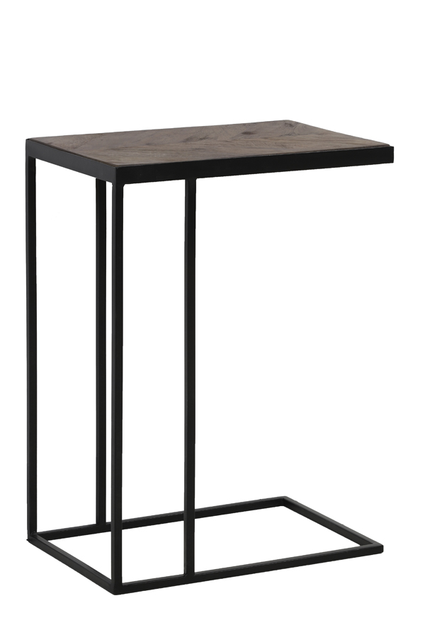 Beistelltisch CHISA braun – schwarz