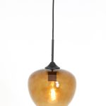 Hängelampe MAYSON schwarz + braun