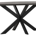 Esszimmertisch Timeless Black Shape Oval Teakholz