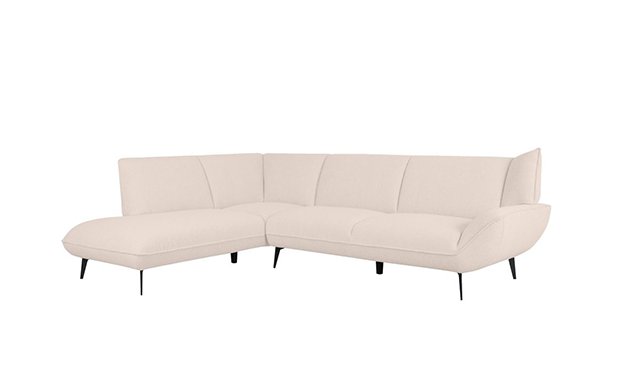 Ecksofa Pesaro Rechts Boucle Natur