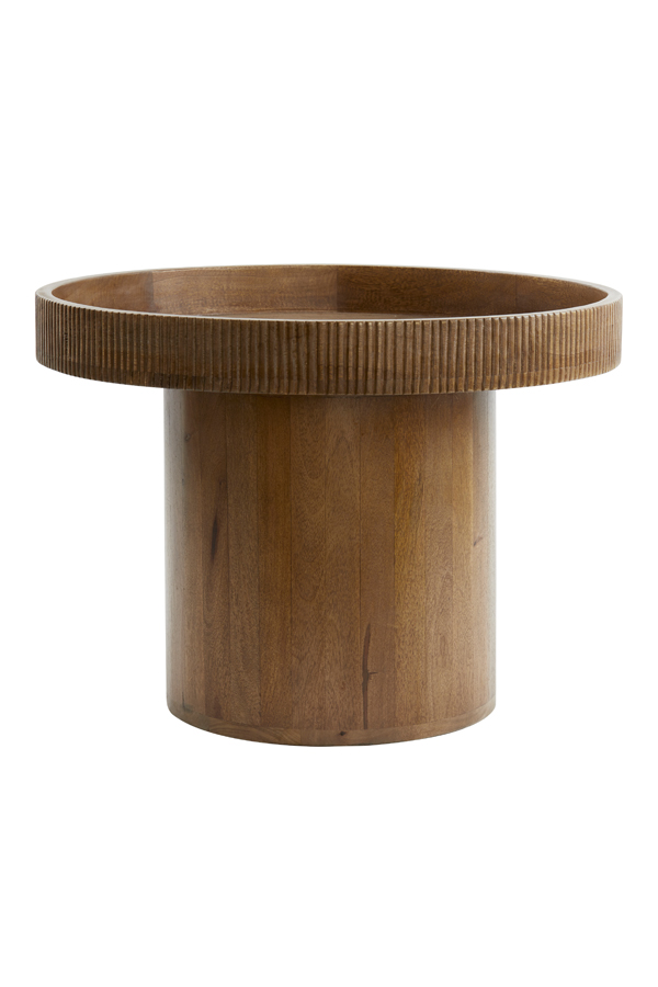 Beistelltisch Ø60×44 cm KALOMO Holz dunkelbraun