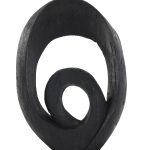 Ornament RANDA Holz matt schwarz