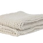 Plaid Knitted - crème