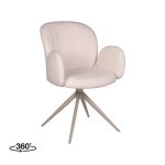 Esszimmerstuhl Kimball Boucle Natur Fuß Taupe