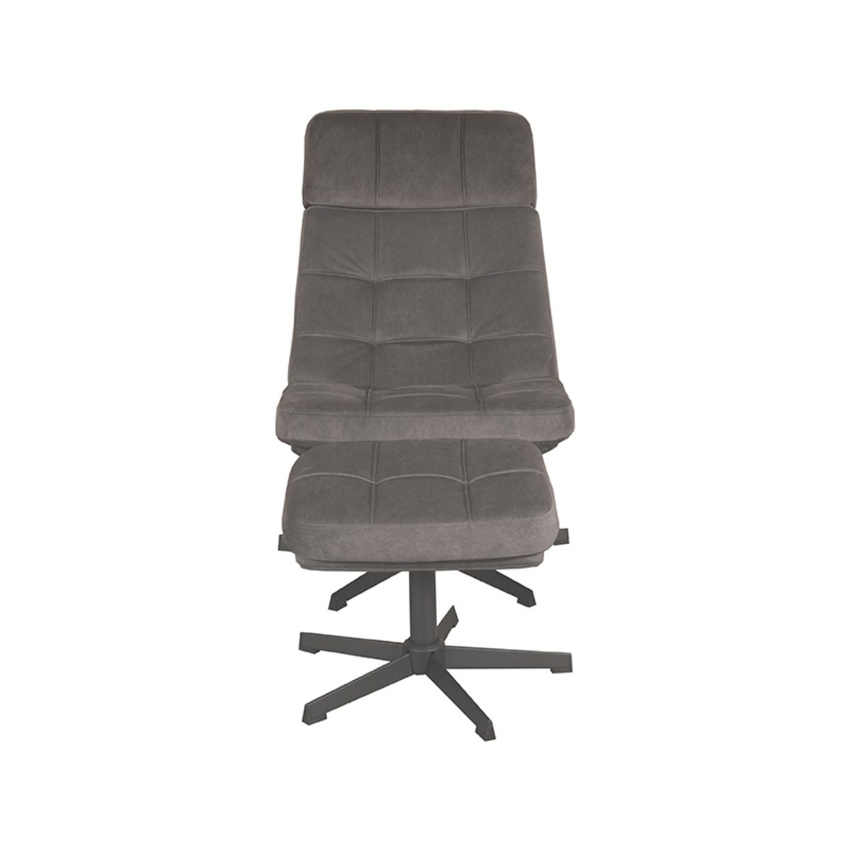 Sessel Alvar Mit Hocker Cosmo Anthrazit