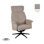 Sessel Verdal Micro Wildleder Taupe