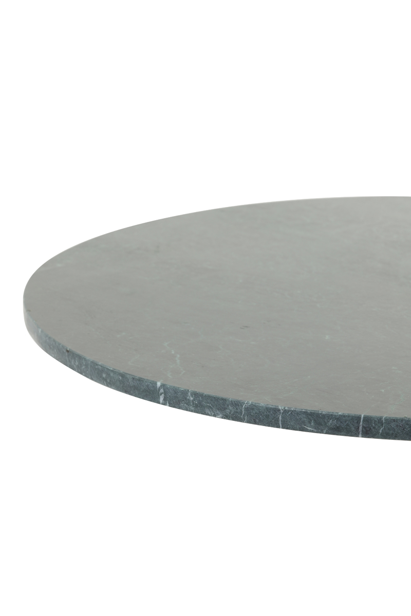 Beistelltisch RICKERD grün Marmor – antik Bronze