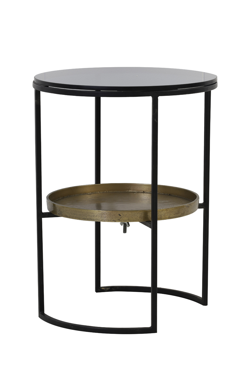 Beistelltisch ROWDY schwarz – antik Bronze
