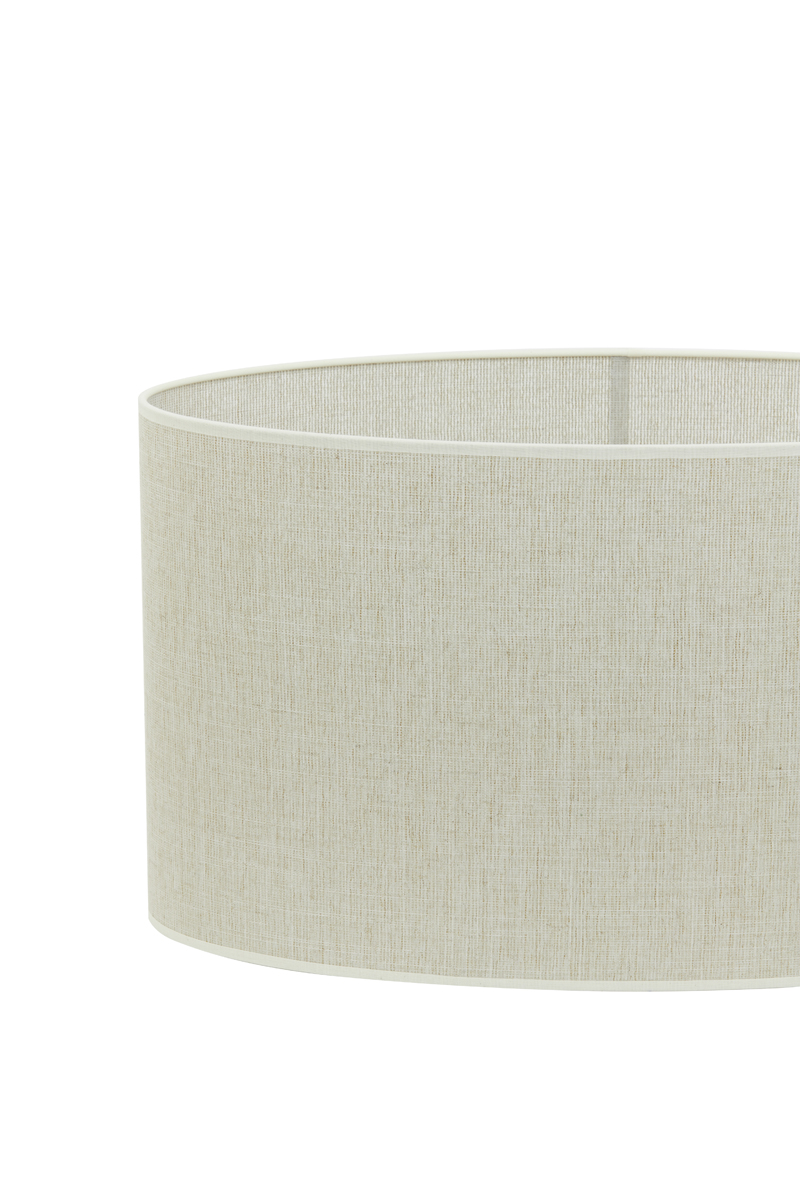 Lampenschirm oval BRESKA perlweiß
