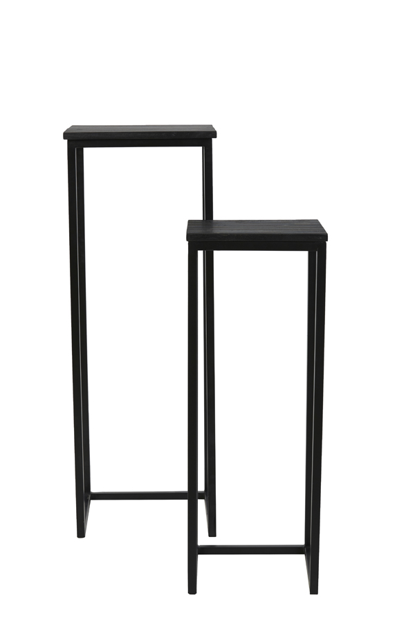 Säule S/2 BRYSON Holz mattschwarz